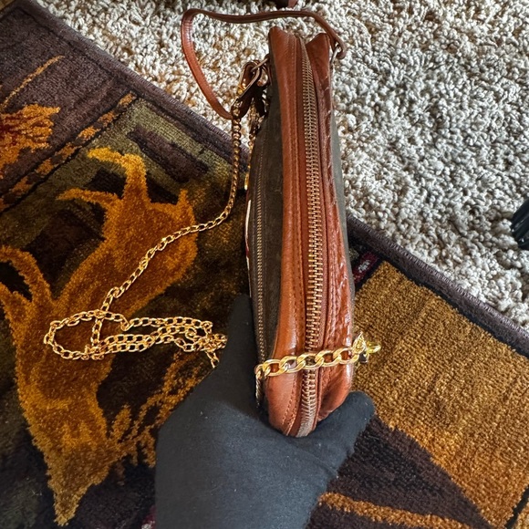 Louis Vuitton monogram Crossbody clutch bag converted hand painted - Picture 8 of 17